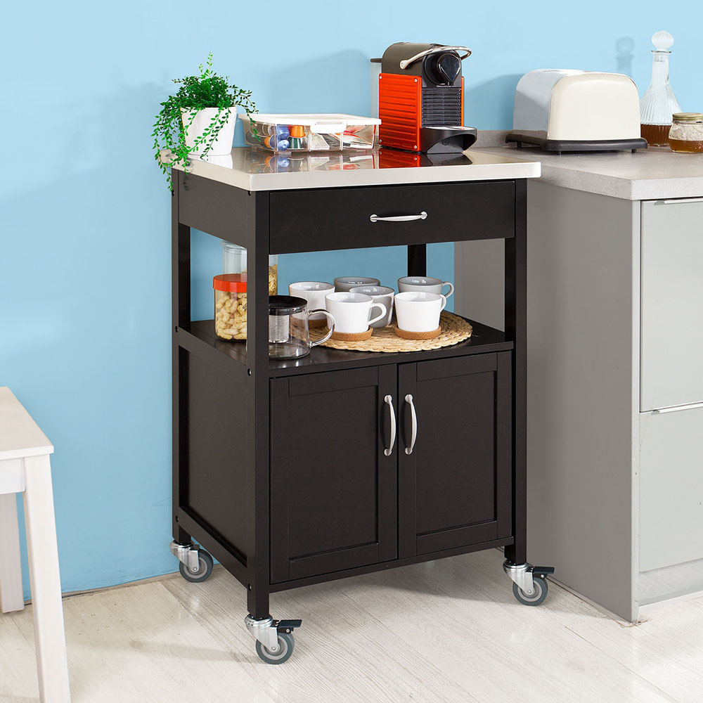 SoBuy Carrito de Servir Estantería de Cocina Carrito de Cocina móvil