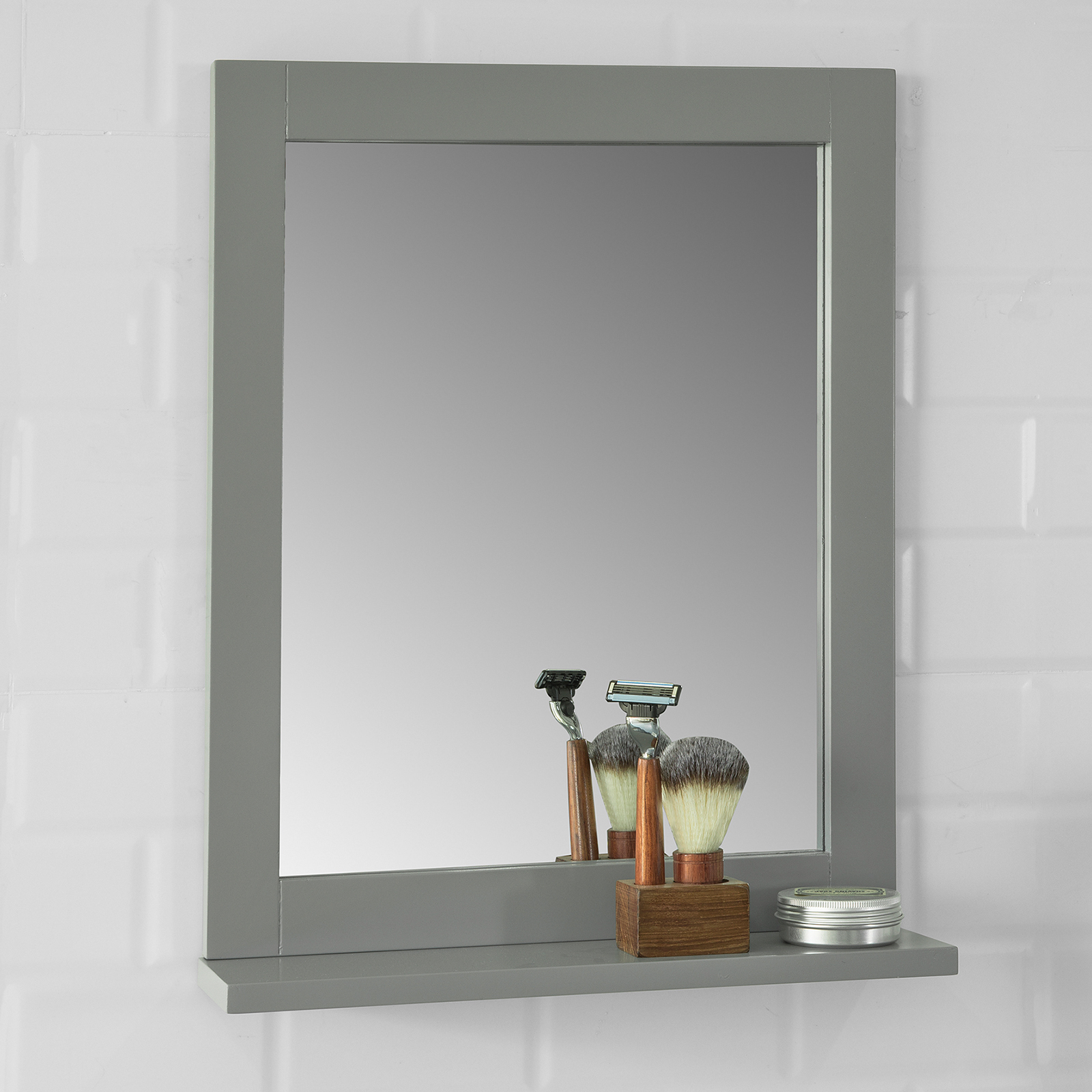 SoBuy® Wall Mounted Bathroom Mirror with Storage Shelf FRG129SG,UK eBay