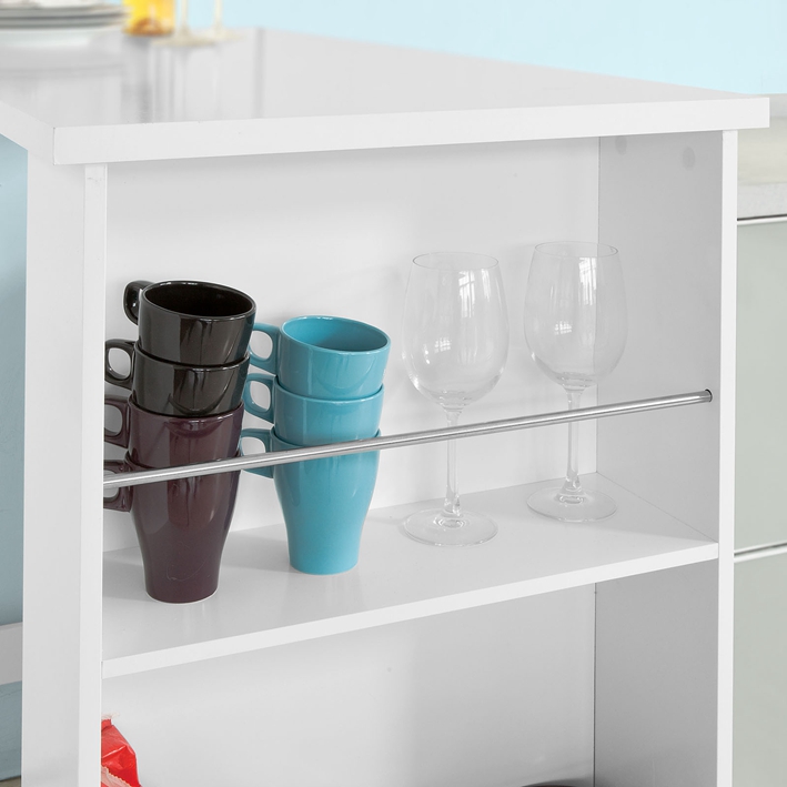 SoBuy® Bartisch, Beistelltisch, Stehtisch, Küchentheke, Küchenbartisch